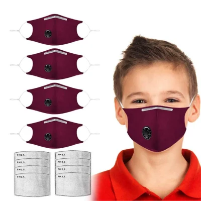 Masque en coton Pm2.5 Anti-Smog Anti-Dust Printing Peut être lavé avec un masque en tissu de valve respiratoire