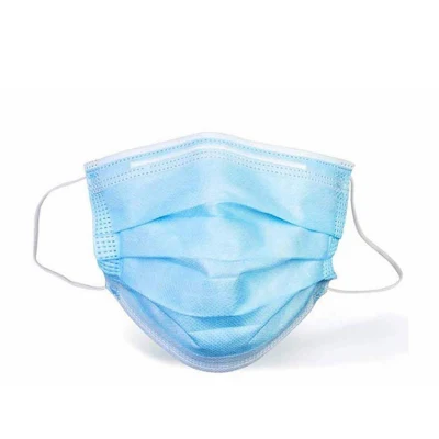 Jetable avec 3 couches de tissu de pulvérisation fusible, masque facial anti-poussière et respirant.